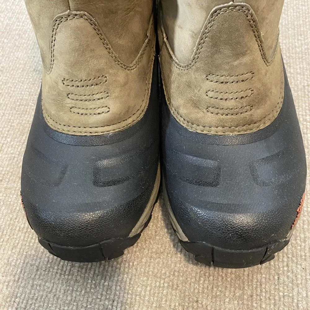 The North Face Snow‎ Boots Mens Size 10 Brown Nubuck Waterproof Insulated Ankle